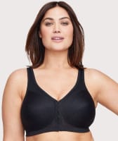 Glamorise Magiclift Front-Closure Posture Back Wire-Free Bra - Black Bras