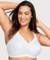 Glamorise Magiclift Active Support Wire-Free Bra - White Bras