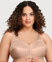 Glamorise Magiclift Front-Closure Support Wire-Free Bra - Blush Bras