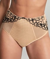 Panache Envy Deep Brief - Sand/Black Knickers