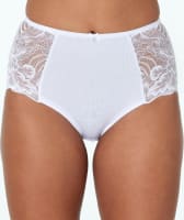Bendon Embrace Full Brief - White Knickers 