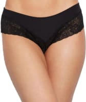 Bendon Everyday Lace Trim Brazilian Brief - Black Knickers XS Black 