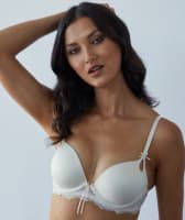 Bendon Me Keyhole Boost Bra - Pristine/Silver Peony Bras