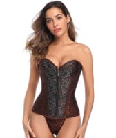 Curvy High Quality Retro Corset - Red Corsets