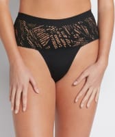 Fayreform The Minimalist High Cut Brief - Black Knickers 