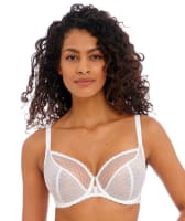 Freya Signature Underwired Plunge Bra - White Bras