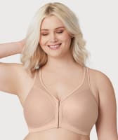 Glamorise MagicLift Front-Closure Posture Back Wire-free Bra - Cafe Bras 