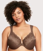 Glamorise WonderWire Front-Closure Bra - Mocha Bras 