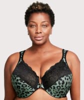 Glamorise WonderWire Front-Closure Bra - Centennial Leopard Bras 