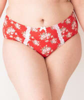 Lady Emprezz Shirley High Rise Brief - Red Vintage Knickers 