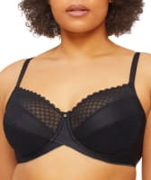 Nancy Ganz Revive Maya Underwire Lace Minimiser Bra - Black Bras