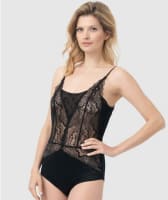 Oh!Zuza Patchwork Lace Bodysuit - Black Bodysuits & Basques