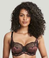 Panache Clara Full Cup Underwire Bra - Black/Fig Bras 8D Black/Fig