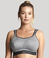 Panache Sport Wire-free Sports Bra - Charcoal Marle Bras