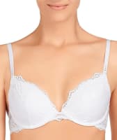 Pleasure State My Fit Lace FMO Push-Up Plunge Bra - White Bras