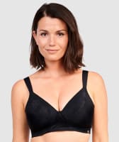 Sans Complexe Perfect Shape Wide Strap Wire-free Padded Bra - Black Bras 