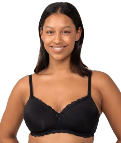 Triumph Gorgeous Mama Lace Maternity & Nursing Wire-free Bra - Black Bras 