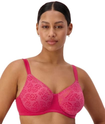 Triumph Lacy Minimizer Bra - Berry Bras 