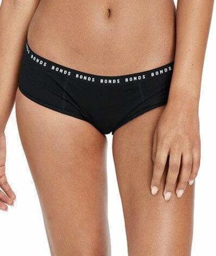 Bonds Bloody Comfy Heavy Period Boyleg - Black Knickers 