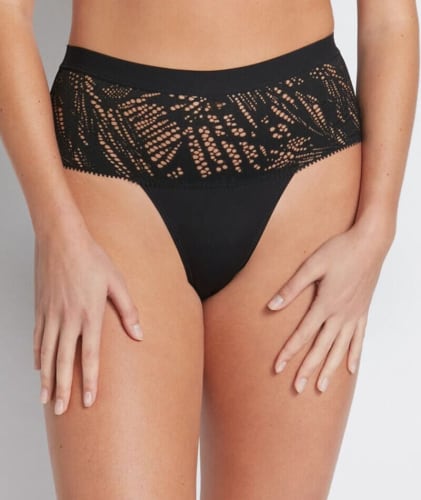 Fayreform The Minimalist High Cut Brief - Black Knickers 