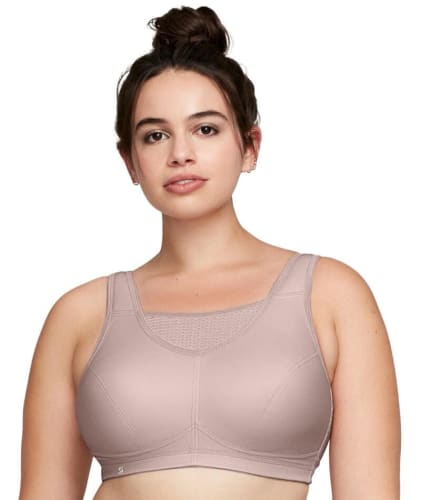 Glamorise No-Bounce Camisole Elite Wire-free Sports Bra - Rose Tan Bras 