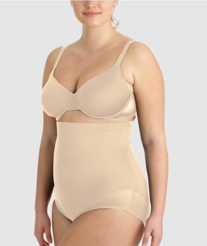 Miraclesuit Adjustable Fit-Plus High Waist Brief - Nude Shapewear 