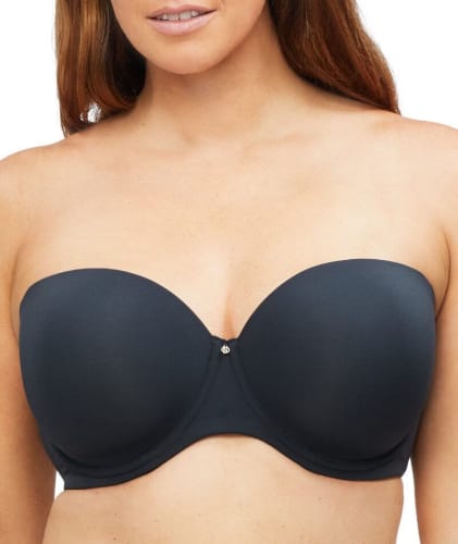 Nancy Ganz Body Define Strapless Full Cup Contour Bra - Black Bras 