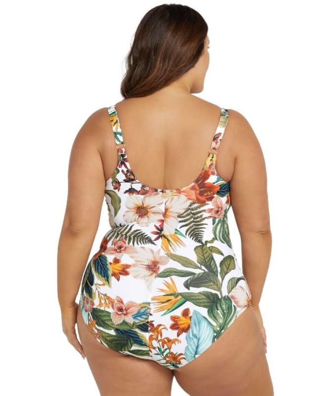 Artesands Into the Saltu Delacroix Cross Front D-G Cup One Piece Swimsuit - White Swim