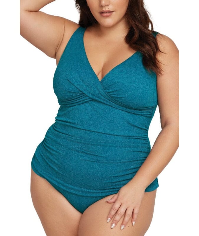 Artesands Jewel La Traviata Delacroix Cross Front D-G Cup Tankini Top - Jewel Swim
