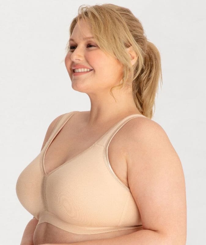 Ava & Audrey Faye Cotton Wire-Free Support Bra - Frappe Bras