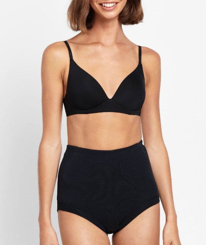 Bonds Cottontails Full Brief With Lycra - Black Knickers