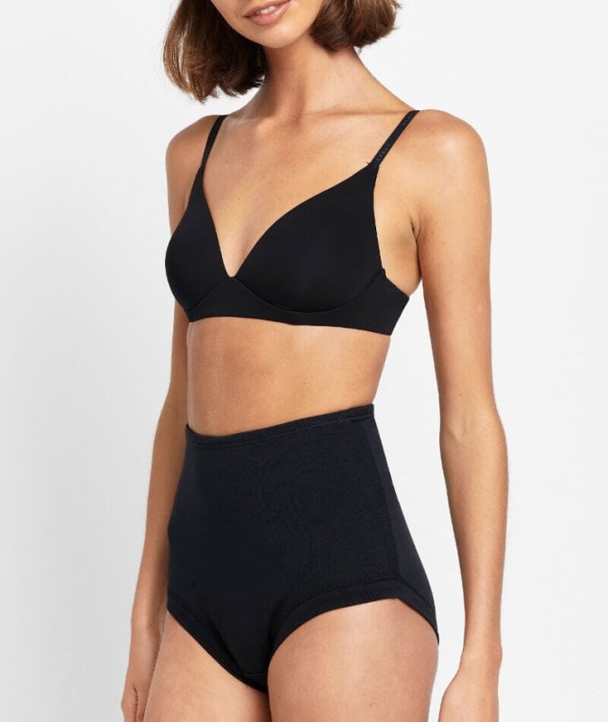Bonds Cottontails Full Brief With Lycra - Black Knickers