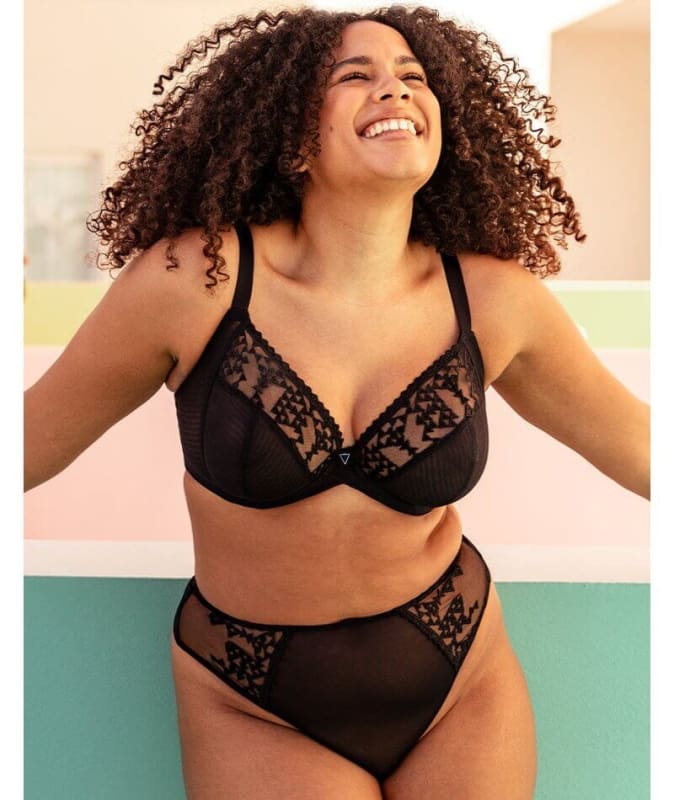 Curvy Kate Centre Stage Full Plunge Bra - Black Bras