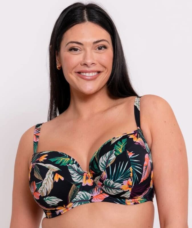 Curvy Kate Cuba Libre Balcony Bikini Top - Print Mix Swim