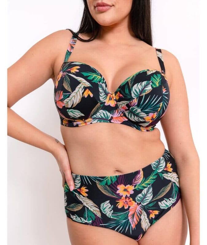 Curvy Kate Cuba Libre Balcony Bikini Top - Print Mix Swim