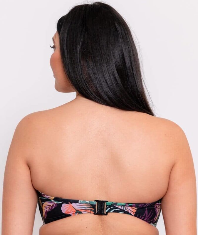 Curvy Kate Cuba Libre Bandeau Bikini Top - Print Mix Swim