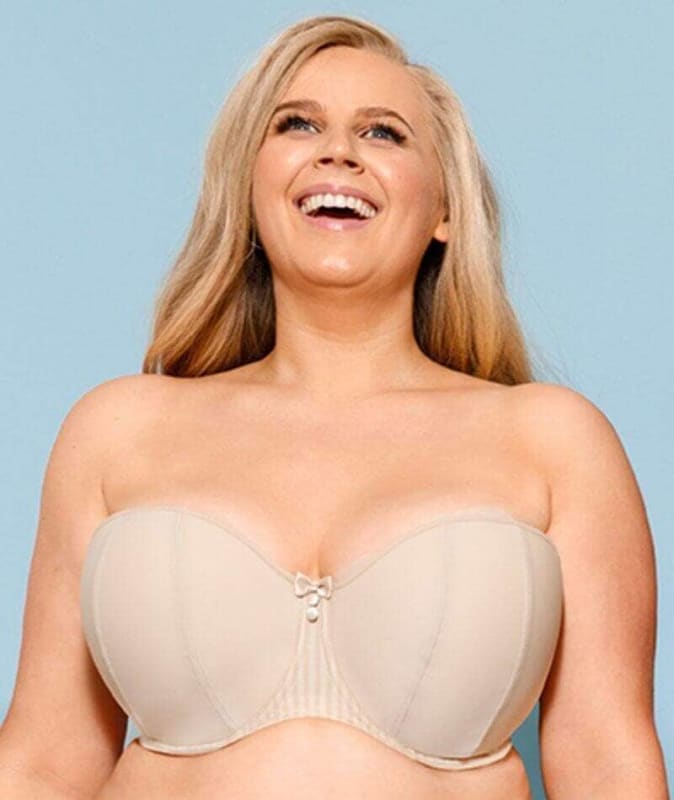 Curvy Kate Luxe Strapless Bra 2 Pack - Biscotti/Black Bras