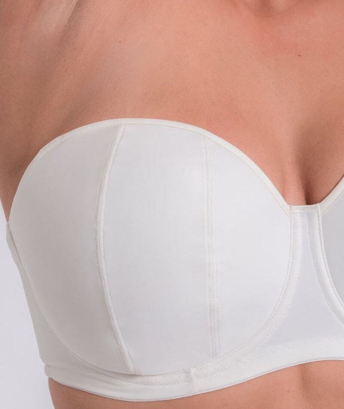Curvy Kate Luxe Strapless Bra - Pearl Ivory Bras 