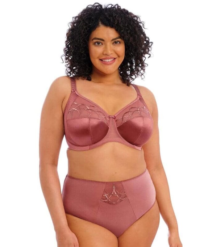 Elomi Cate Underwired Full Cup Banded Bra - Rosewood Bras