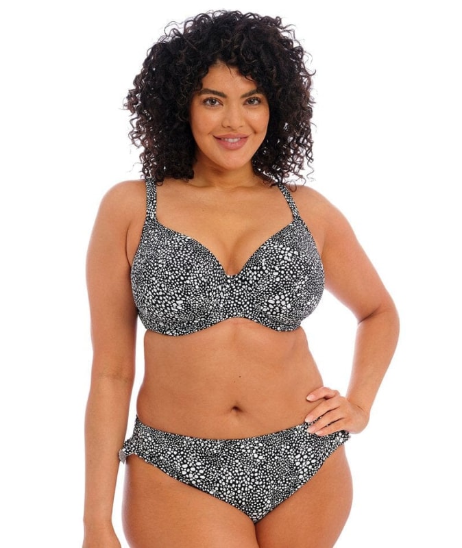 Elomi Swim Pebble Cove High Leg Brief - Black Swim 