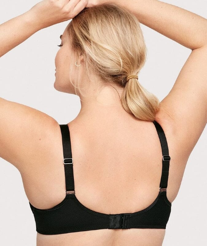 Glamorise Lace Comfort WonderWire Bra - Black Bras