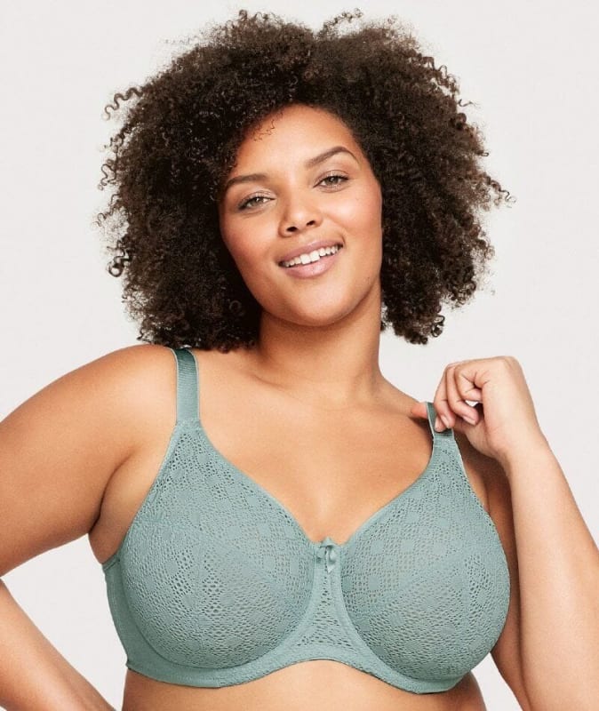 Glamorise Lace Comfort WonderWire Bra - Jade Bras
