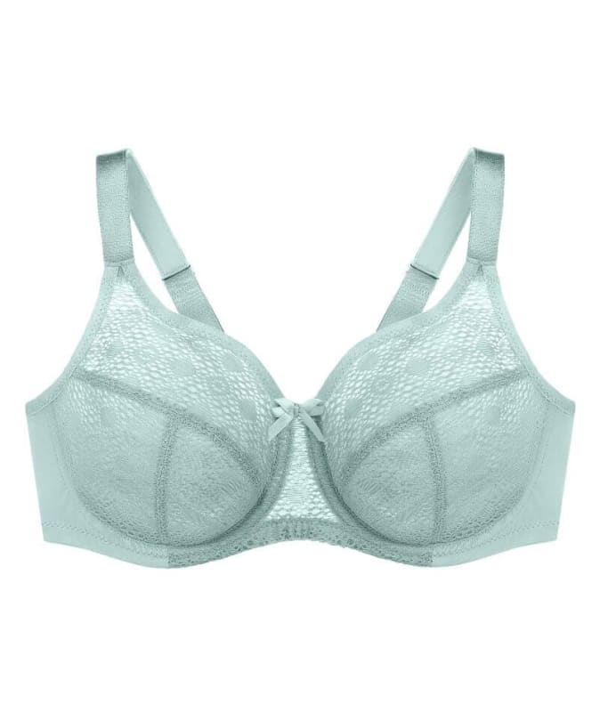 Glamorise Lace Comfort WonderWire Bra - Jade Bras