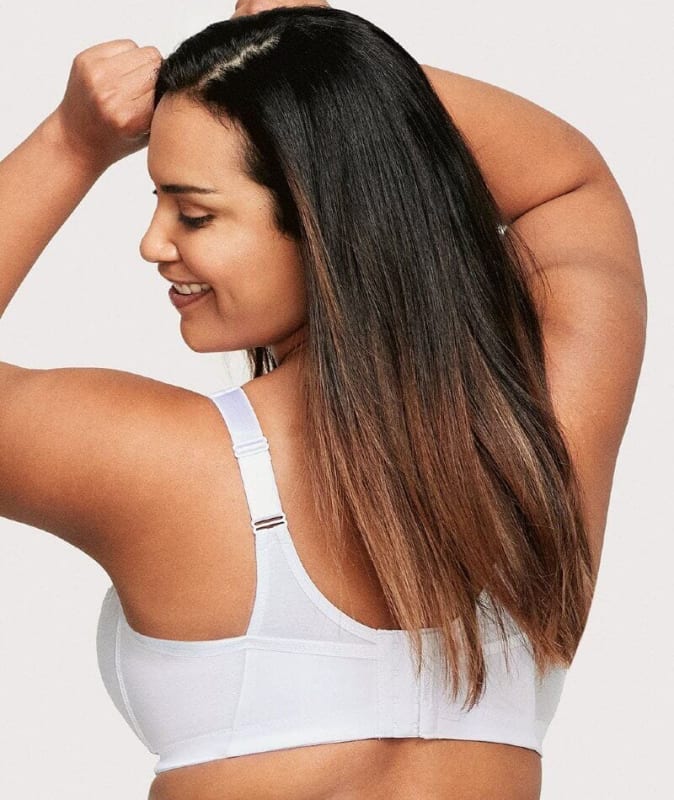 Glamorise Magiclift Active Support Wire-Free Bra - White Bras