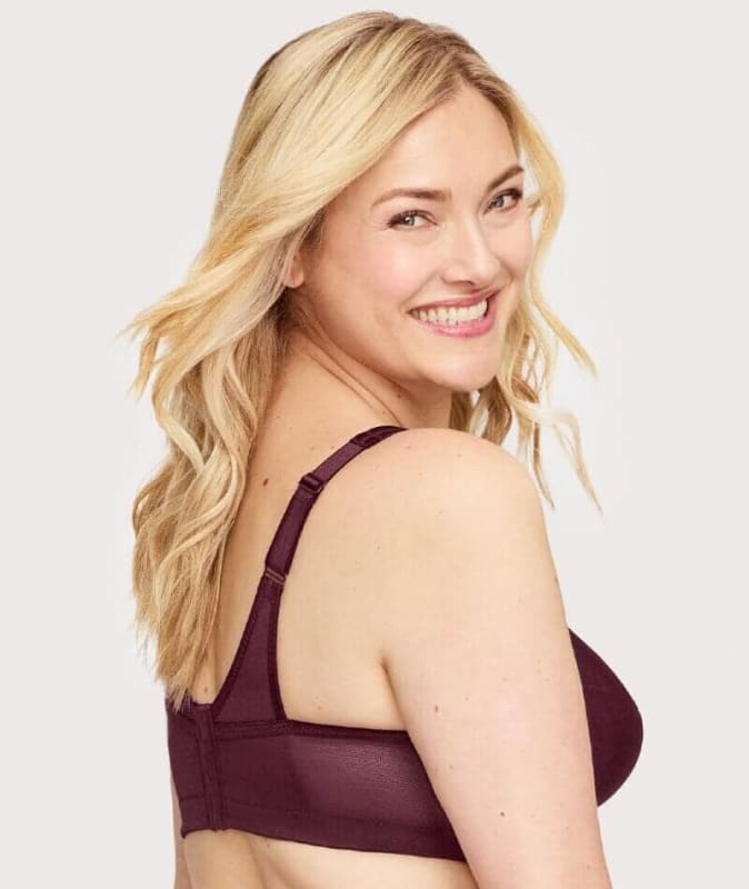 Glamorise Magiclift Active Support Wire-Free Bra - Wine Bras