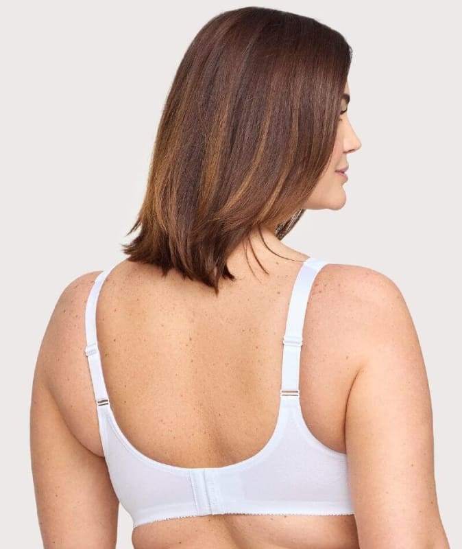 Glamorise Magiclift Minimizer Wire-Free Bra - White Bras
