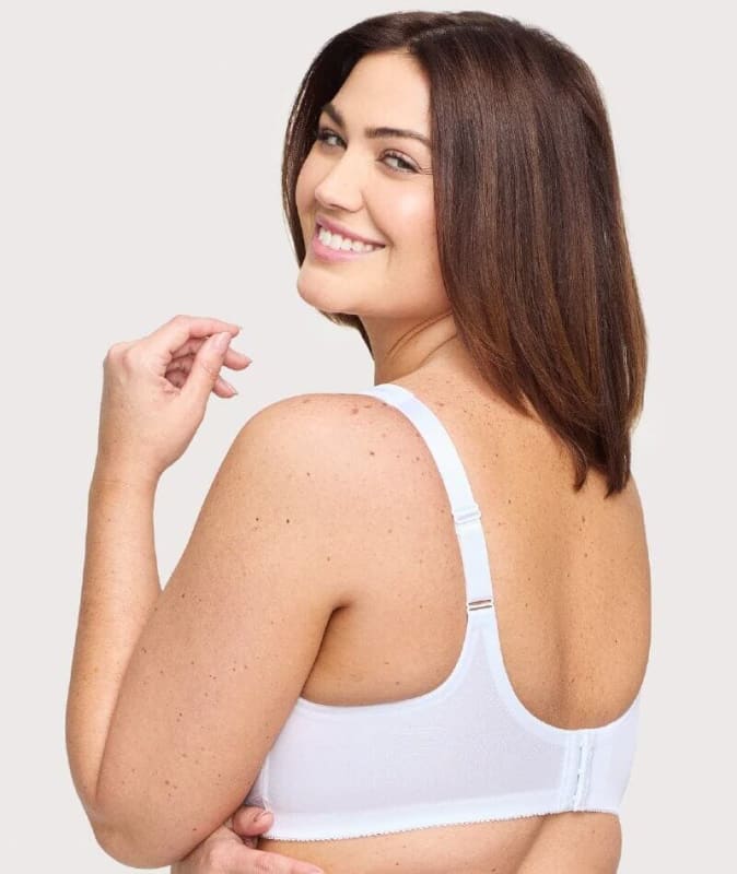 Glamorise Magiclift Minimizer Wire-Free Bra - White Bras