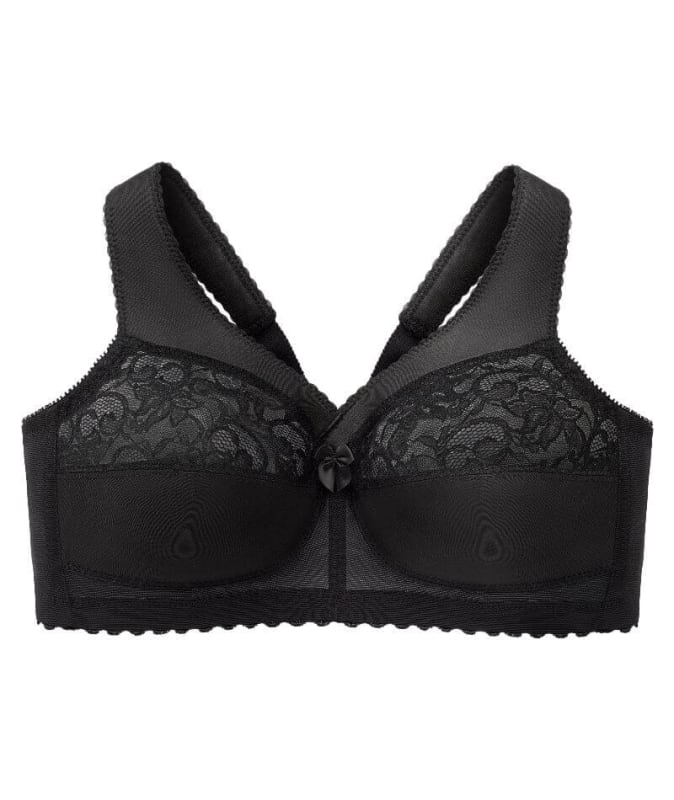 Glamorise Magiclift Original Wire-Free Support Bra - Black Bras