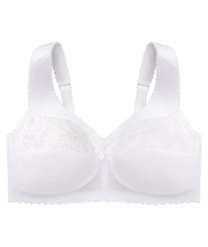 Glamorise Magiclift Original Wire-Free Support Bra - White Bras