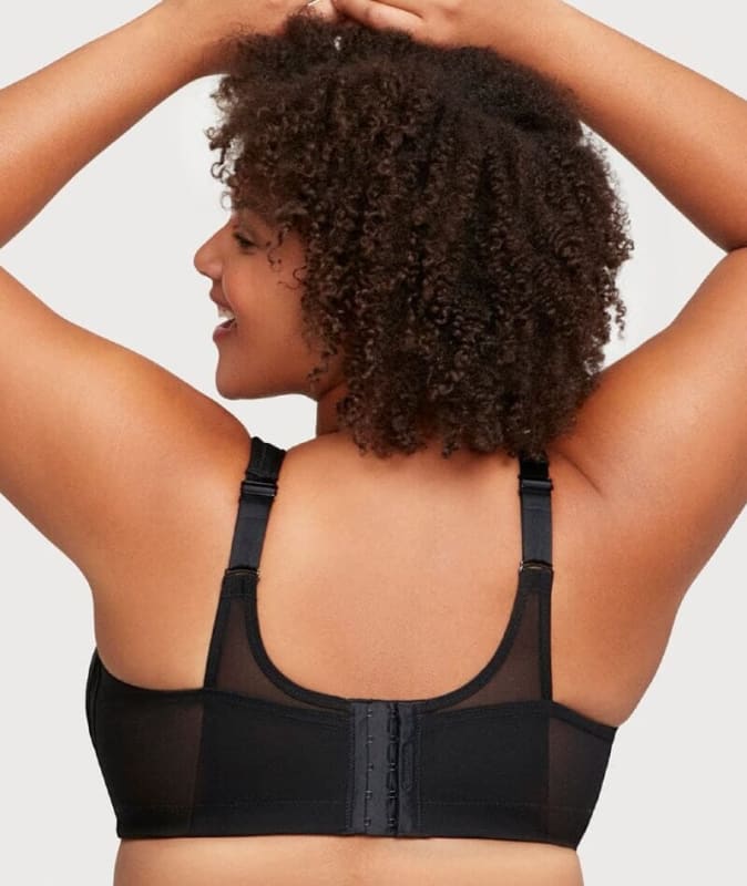 Glamorise Magiclift Seamless Wire-Free Sports Bra - Black Bras